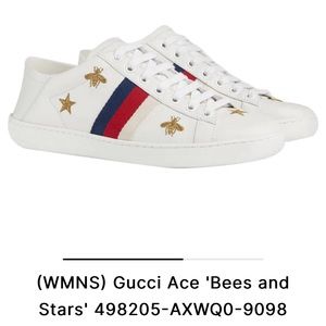 (WMNS) Gucci Ace 'Bees and Stars' 498205-AXWQ0-9098. Size 9.5 - new in box